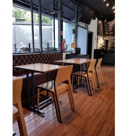 Silla cnc 09 de madera para restaurantes