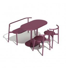Silla Deco Style de metal para restaurantes