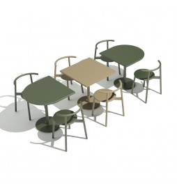 Silla Deco Style de metal para restaurantes