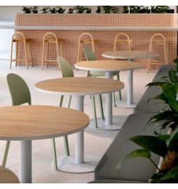 Cubierta Melamina 90 cm diametro para restaurantes