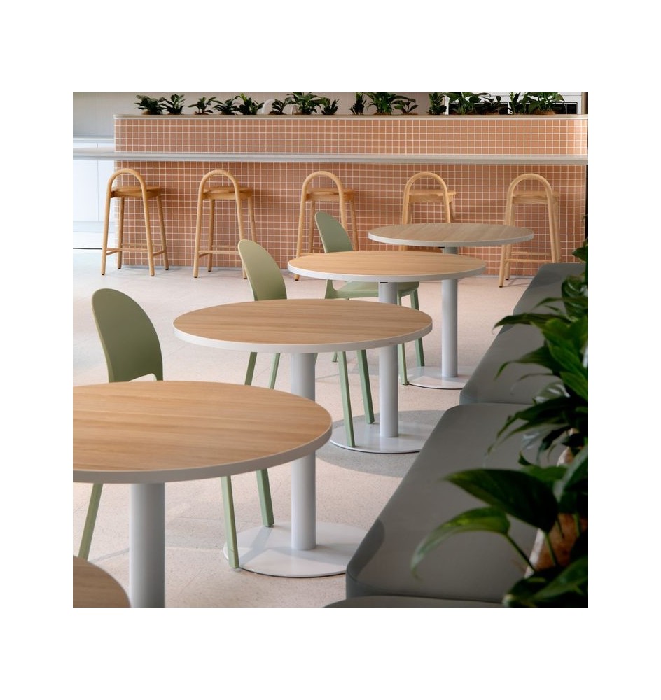 Cubierta Melamina 90 cm diametro para restaurantes Cubierta Melamina 90 cm diametro para restaurantes