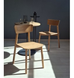 Silla Hans de madera para restaurantes
