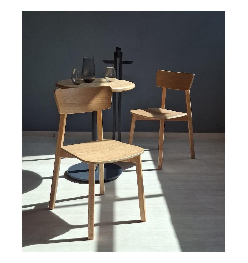 Silla Hans de madera para restaurantes