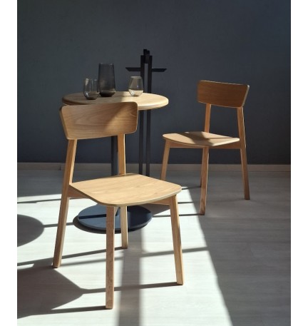 Silla Hans de madera para restaurantes