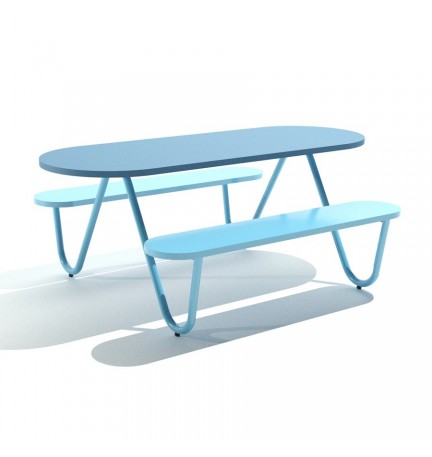 Mesa banca fast food Wella