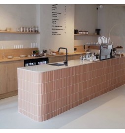 Barra Corian Krion Blanco m2