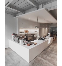 Barra Corian Krion Blanco m2